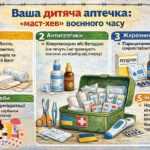 Домедична допомога дитині та склад аптечки: що важливо знати батькам в умовах воєнного стану